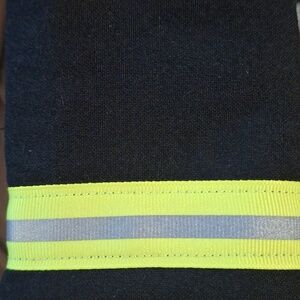Reflective Black and Yellow Tri-Fold Wallet